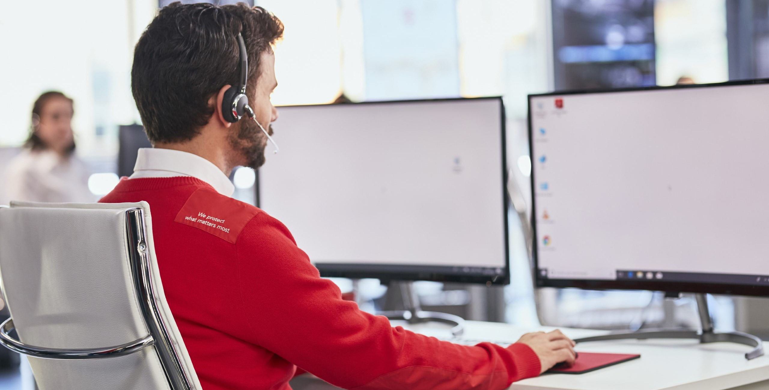 Central Receptora Securitas Direct CRA operadores pantallas